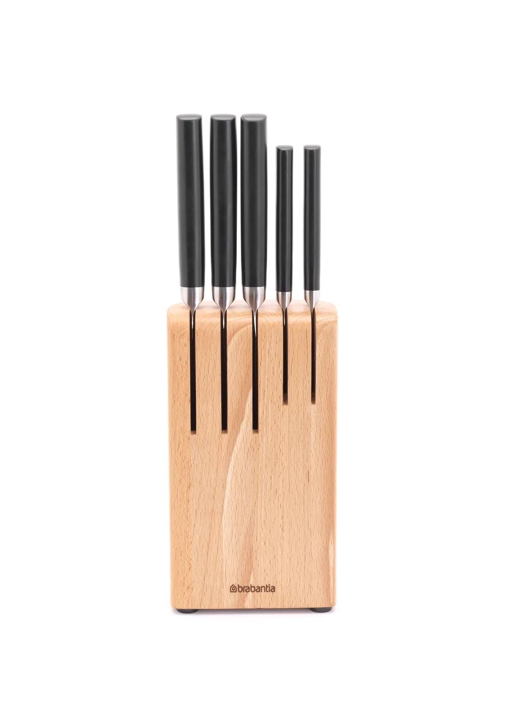 Brabantia Profile Messerblock samt Messern - Beech Wood