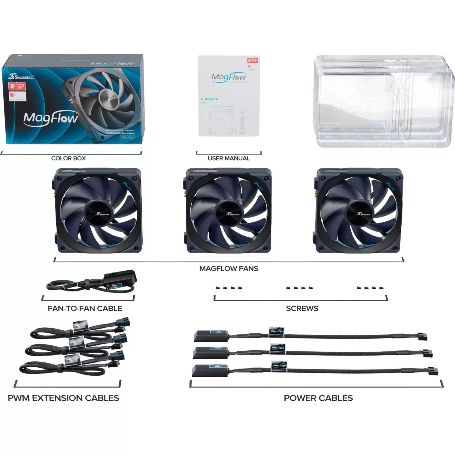 Seasonic MagFlow 1225 PWM - Gehäuselüfter - 120