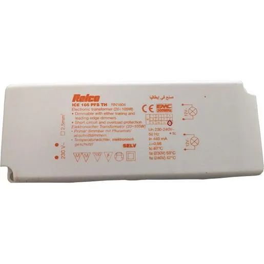 Relco ELEKTR.TRAFO 20-105W 230/12V / RELCO ICE 105 PFS TH RCRN1604