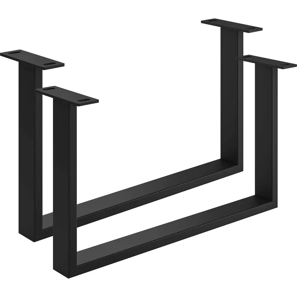 Edi Light GmbH  Couchtischkufe Etsi U-Form, Breite 600 mm, Stahl schwarz strukturiert