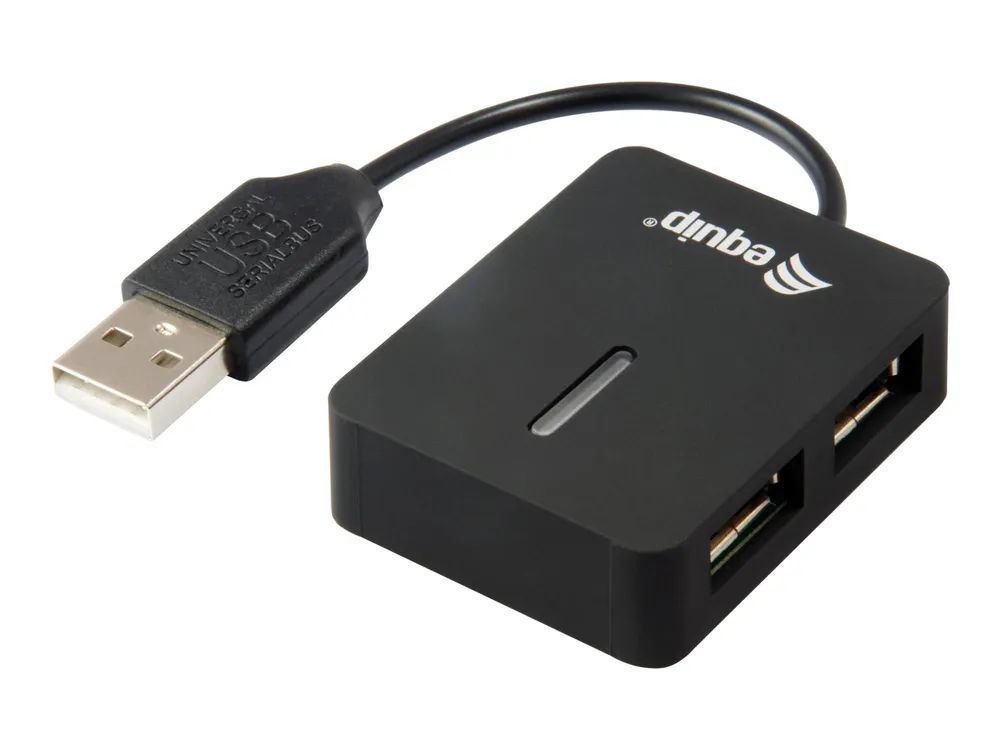 Equip Life 4 Ports Travel USB Hub - Hub - 4 x USB 2.0