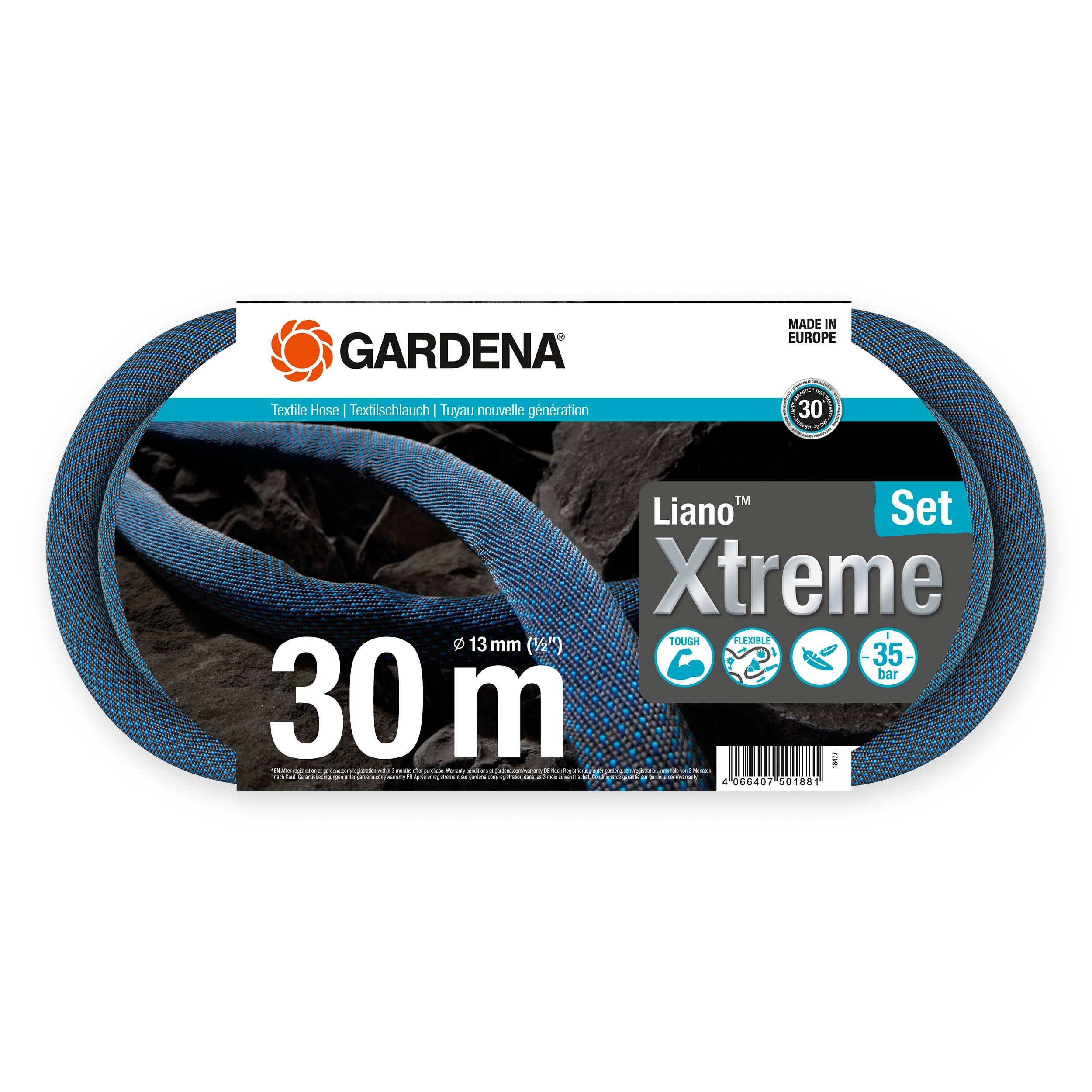 Gardena Liano™ Xtreme 1/2", 30 m Set