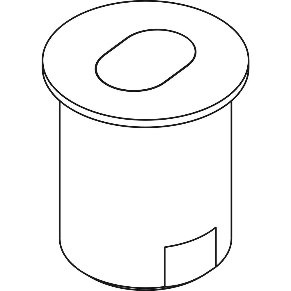 Hawa Bodenhülsen mit Deckel, Stahl verchromt