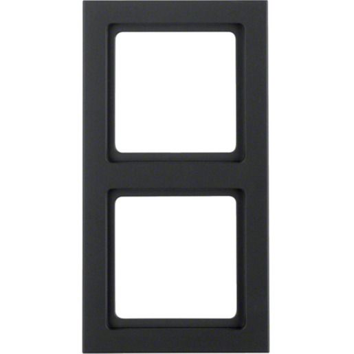 Berker RAHMEN 2FACH SCHWARZ MATT / BERKER 10126095 Q.3 10126095