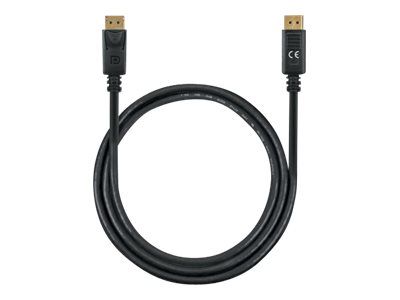 Manhattan DisplayPort 1.4 Cable, 8K@60hz, 1m, PVC Cable, Male to Male, With Latches, Fully Shielded, Black, Lifetime Warranty, Polybag - DisplayPort-Kabel - DisplayPort (M)