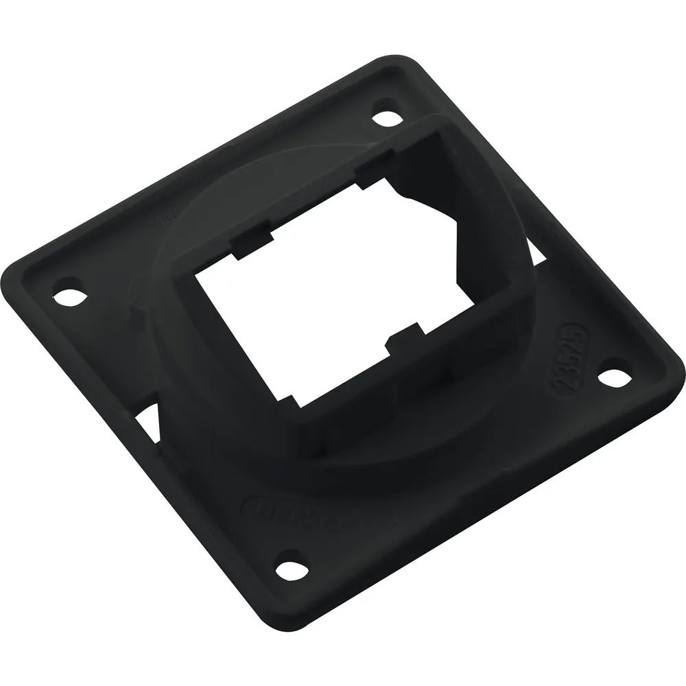 BERKER Integro Flow/Pure Trägerplatte für Mini Jack Einsätze schwarz glänzend