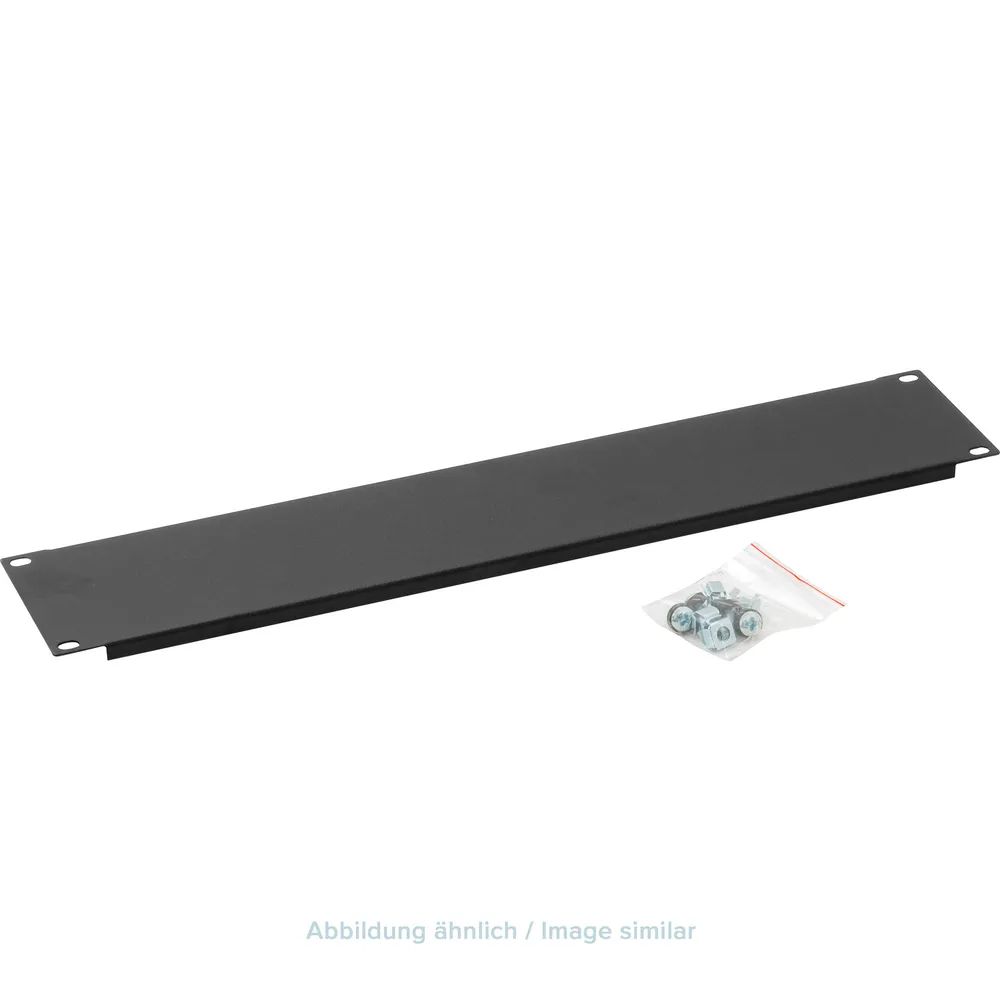 TRITON 19" blanking panel 1U black - Schwarz - 1U - 44 mm