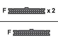 Supermicro CBL-0022L - Floppy-Kabel - IDC 34-polig (W)
