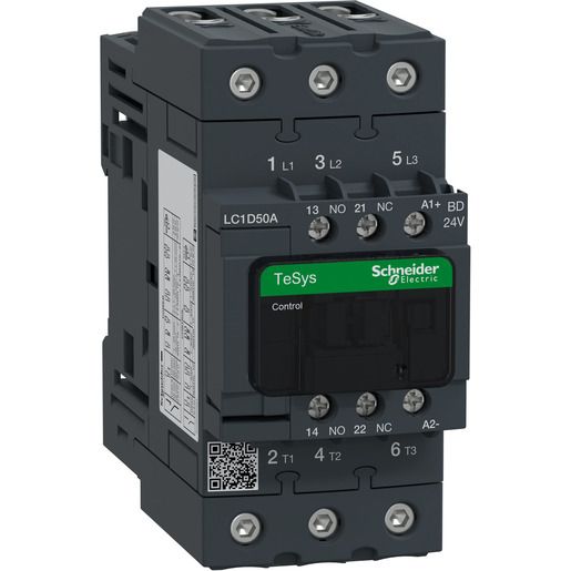 Schneider Electric SCHÜTZ 3P 22KW/50A 1S1O 24VDC / SCHN.E LC1-D50ABD LC1D50ABD