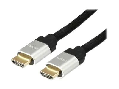 Equip Ultra High Speed - HDMI-Kabel mit Ethernet - HDMI männlich zu HDMI männlich - 15 m - Schwarz - unterstützt 8K 30 Hz (7680 x 4320)