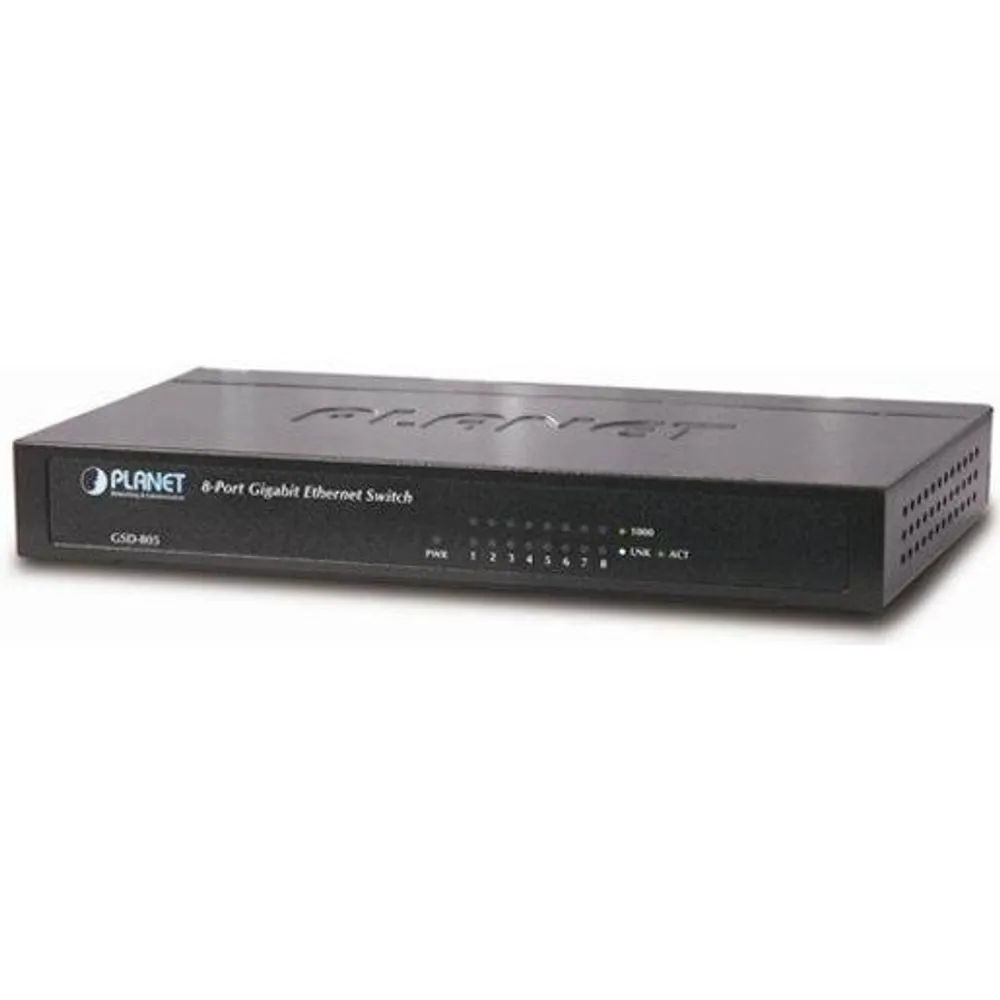 Planet SWITCH 8PORT GIGABIT,DESKTOP / PLANET GSD-805 PL-GSD-805