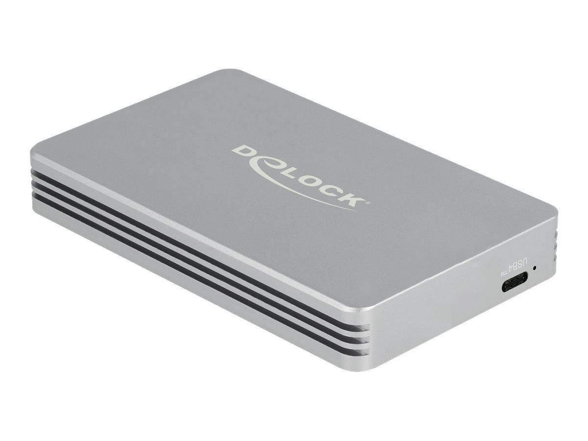 Delock USB4 40 Gbps Gehäuse für 1 x M.2 NVMe SSD - werkzeugfrei