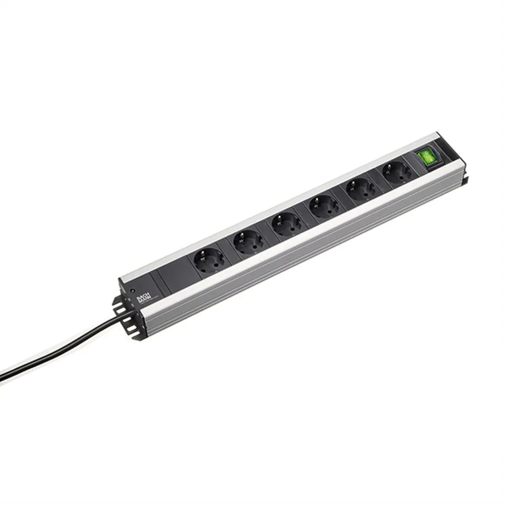 BACHMANN HANDWERKERLEISTE 6xSchutzkontakt, 1xSchalter