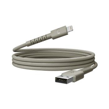 Fresh 'n Rebel USB-A zu Lightning silicone geflochtenes Kabel "FlexWave" 2m, Dried Green