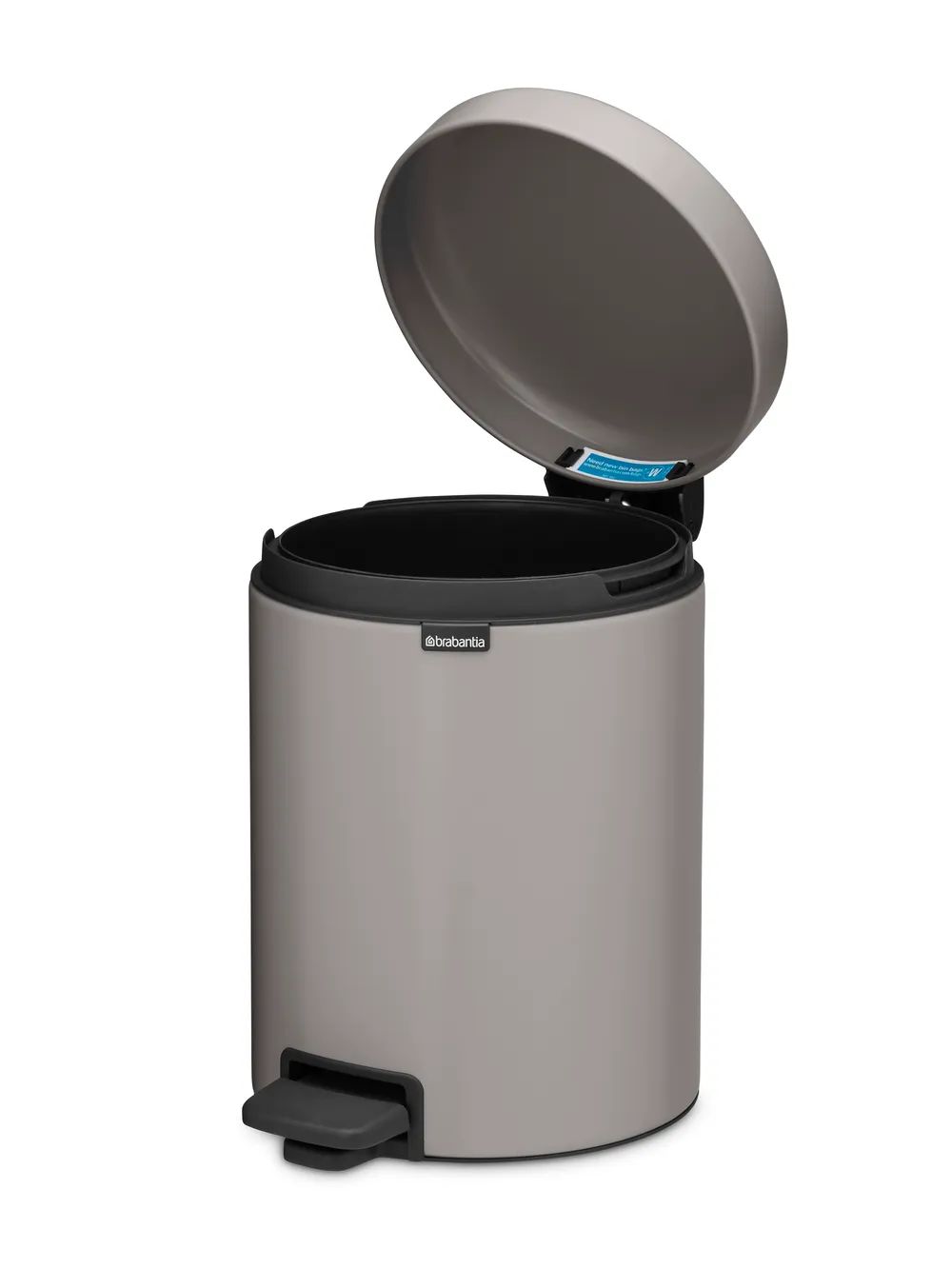 Brabantia NewIcon Treteimer, 5L - Soft Grey