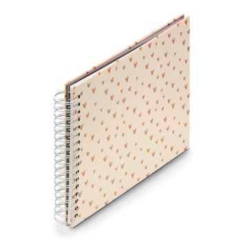 Hama Spiral-Album "Lovely", 28x24 cm, 50 weiße Seiten, Beige