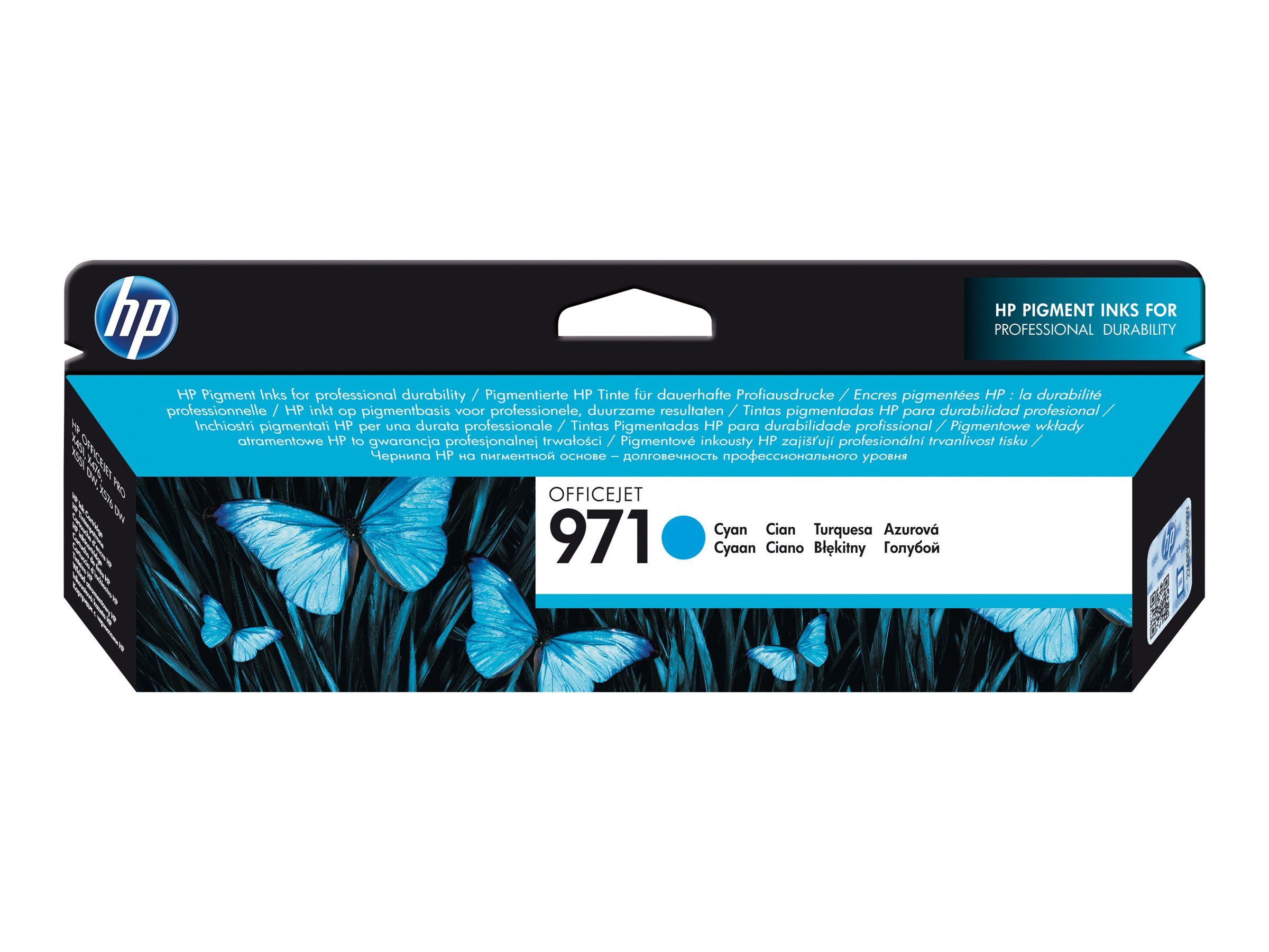 HP 971 - Cyan - original - Tintenpatrone - für Officejet Pro X451dn