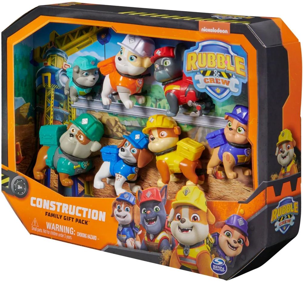 Spin Master Rubble & Crew - Spielfiguren-Geschenkset mit 7 Hundefiguren