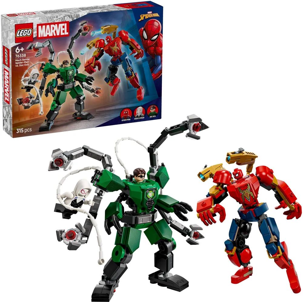 LEGO Marvel Mech-Duell Spider-Man vs. Doc Ock 76338
