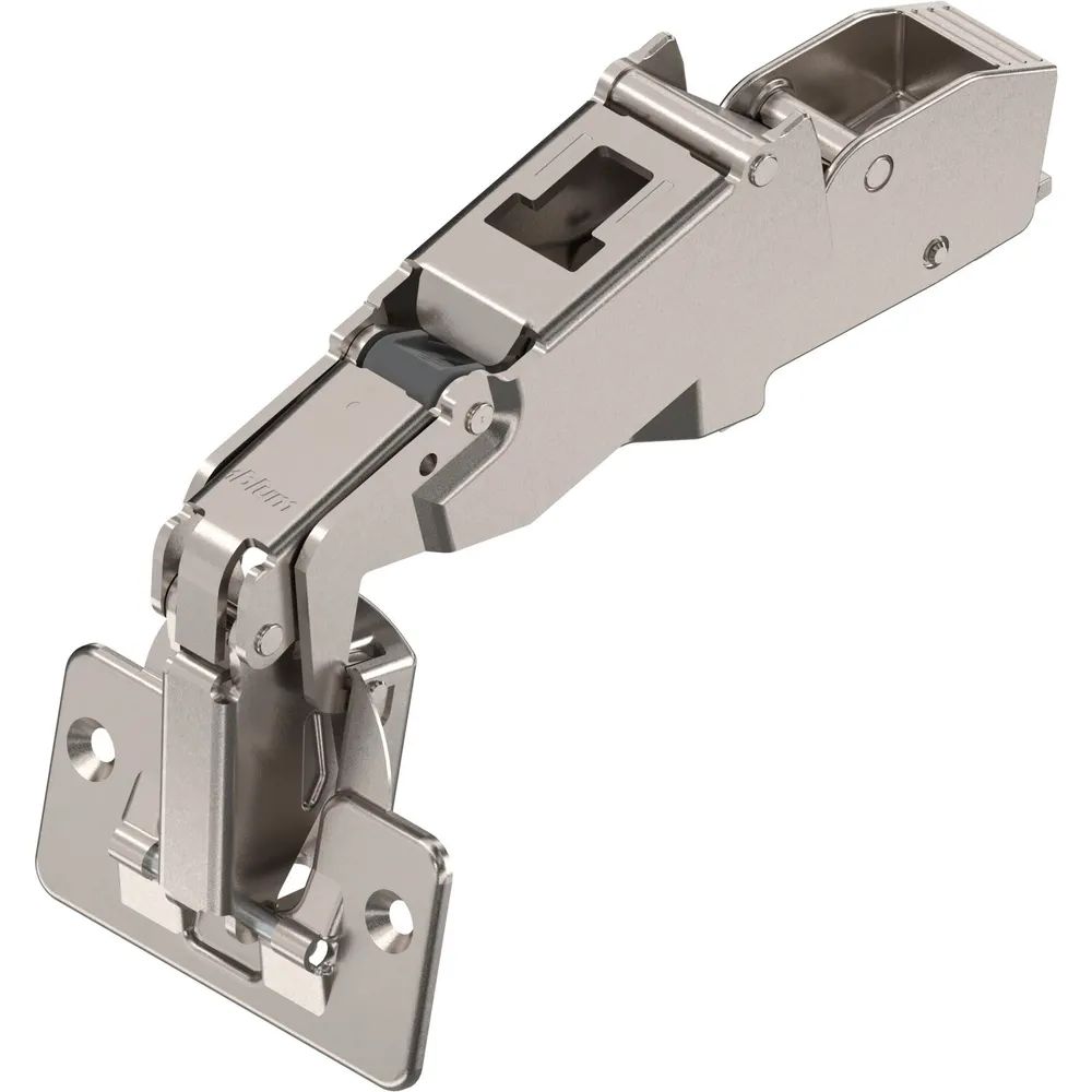 BLUM CLIP top Weitwinkel Scharnier 170°, 9,5mm gekröpft mit Feder, Schrauben