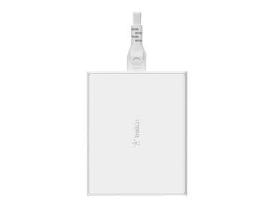 Belkin BoostCharge GaN - Netzteil - 108 Watt - 4 Ausgabeanschlussstellen (2 x USB, 2 x USB-C)