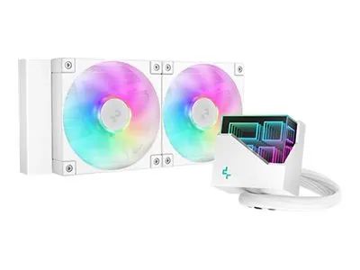 Deepcool LT240 WH ARGB - Prozessor-Flüssigkeitskühlsystem - Kühlergröße: 240 mm - (für: LGA1851, LGA1700, LGA1200, LGA1151, LGA1150, LGA1155, AM4, AM5)