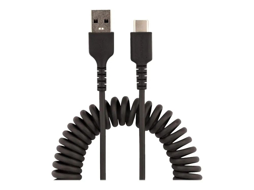 StarTech.com 1m USB A auf USB C Kabel, Spiralkabel, USB 2.0 handy kabel - USB-Kabel - USB (M)