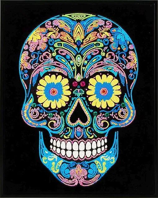 Carletto Deutschland GmbH Diamond Painting Neon Totenkopf