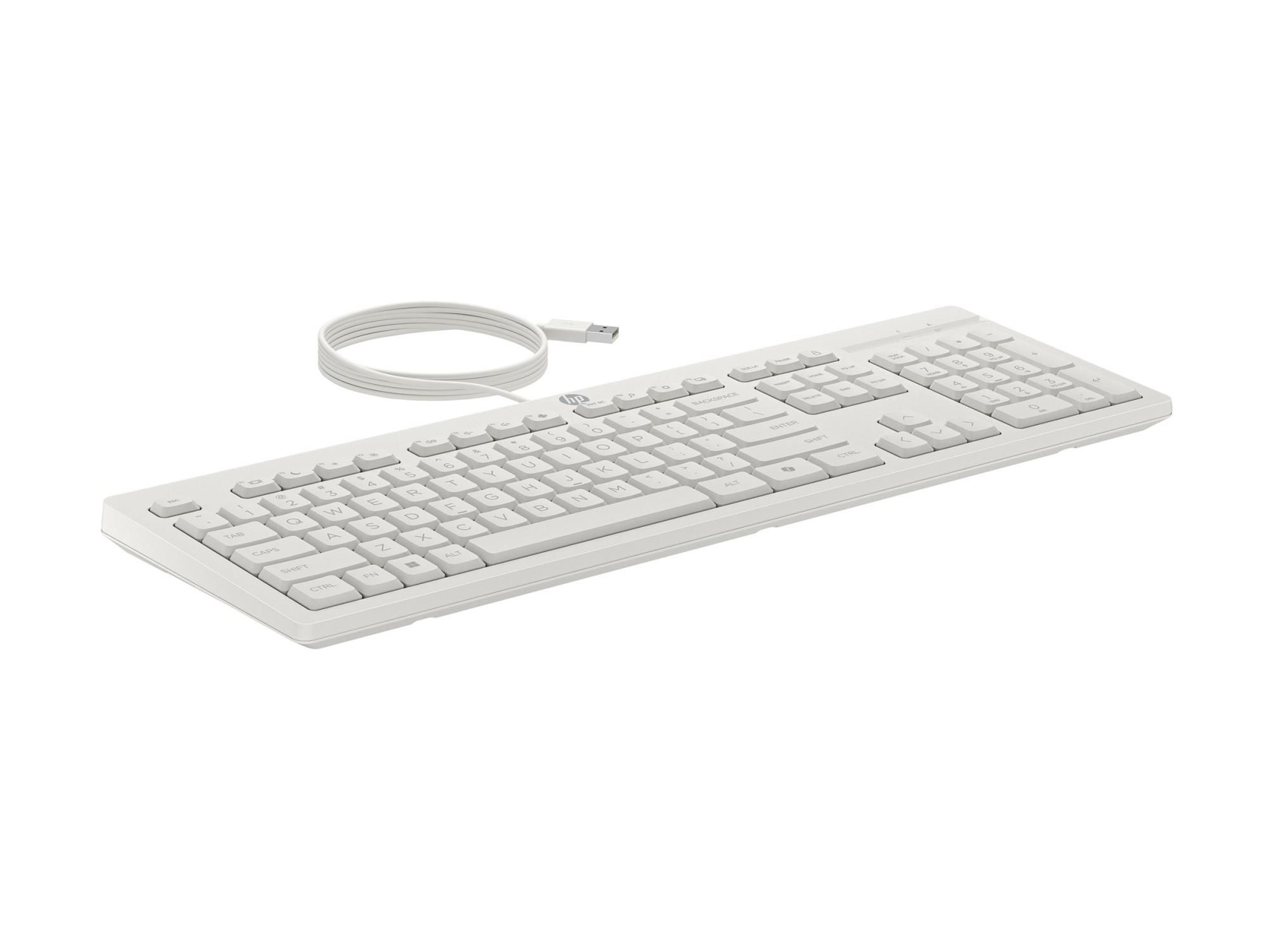 HP 225 - Tastatur-und-Maus-Set - beidhändig, 3-Zonen-Layout, Standard-Tastenweg