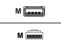 Zebra USB-Kabel - USB (M) zu RJ-45 (10-polig) (M)