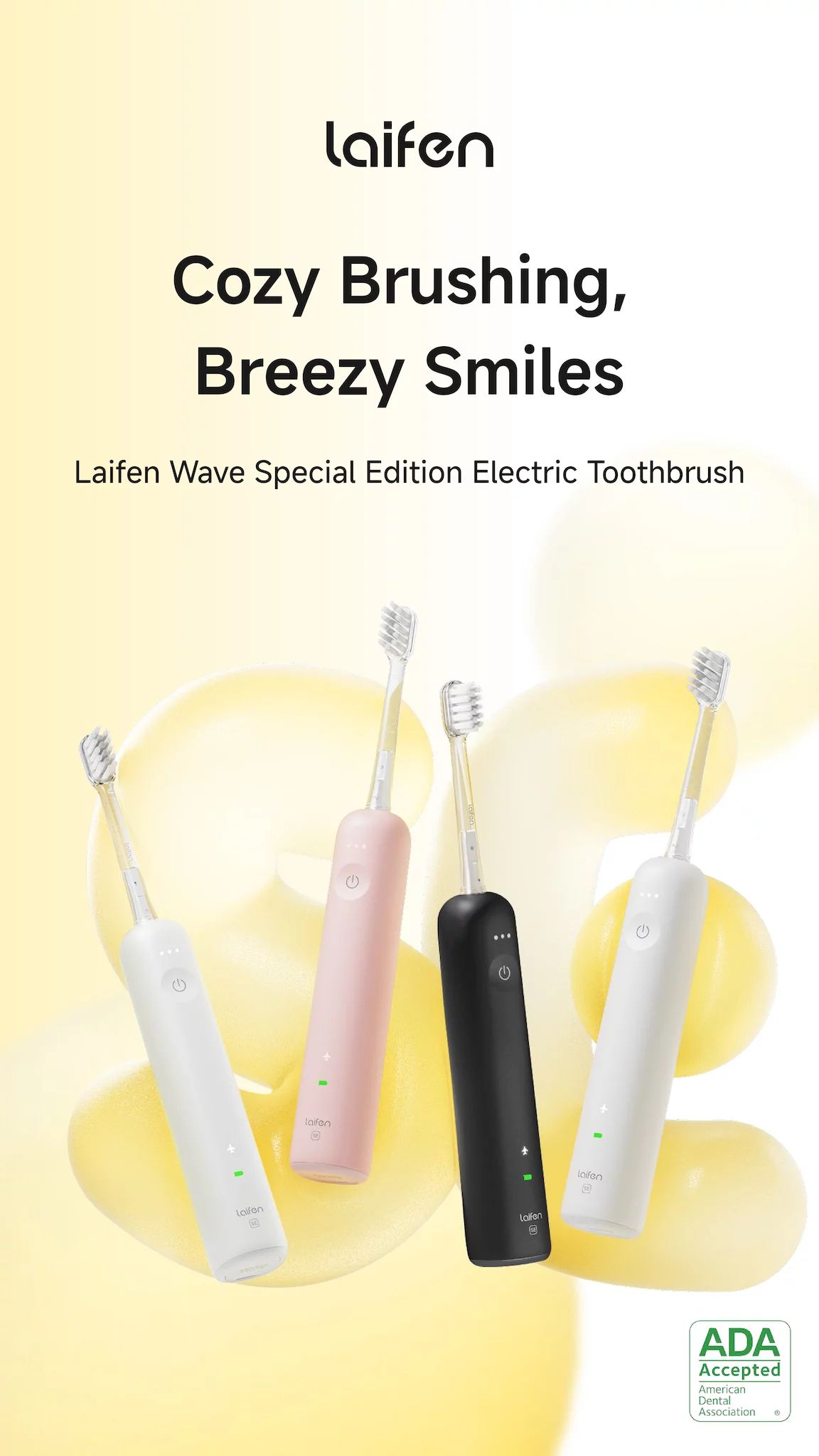 Laifen Wave Special Edition Electric Toothbrush - Matte White
