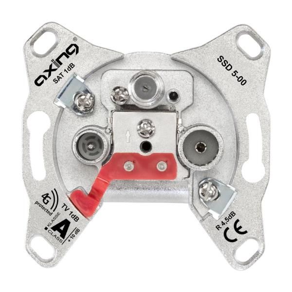 JUNG 3-Loch Universal-SAT/BK-Einzeldose, 1,0 dB