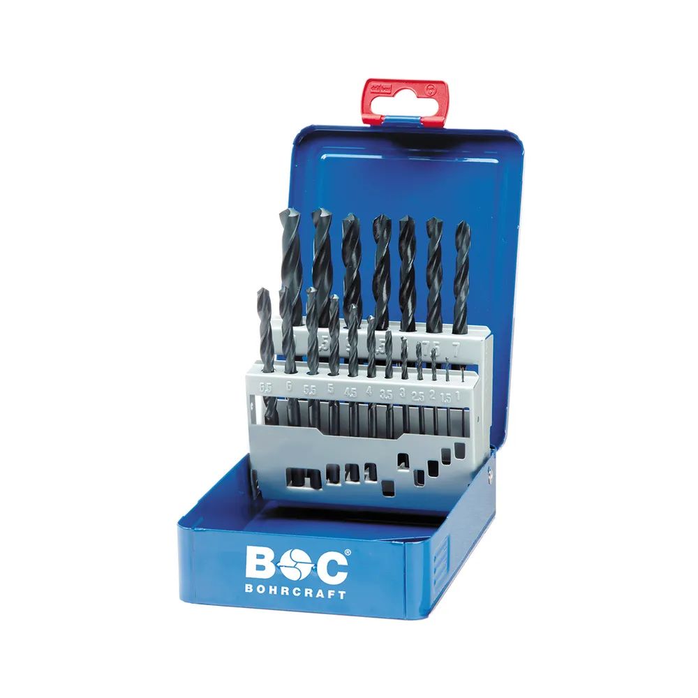 BOHRCRAFT Spiralbohrer-Kassette DIN338RN HSS ø 1-10 mm 19-teilig