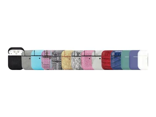 TerraTec Air Box - Tasche für kabellose Ohrhörer - Polycarbonat - Nachtgrün - für Apple AirPods (1. Generation, 2. Generation)