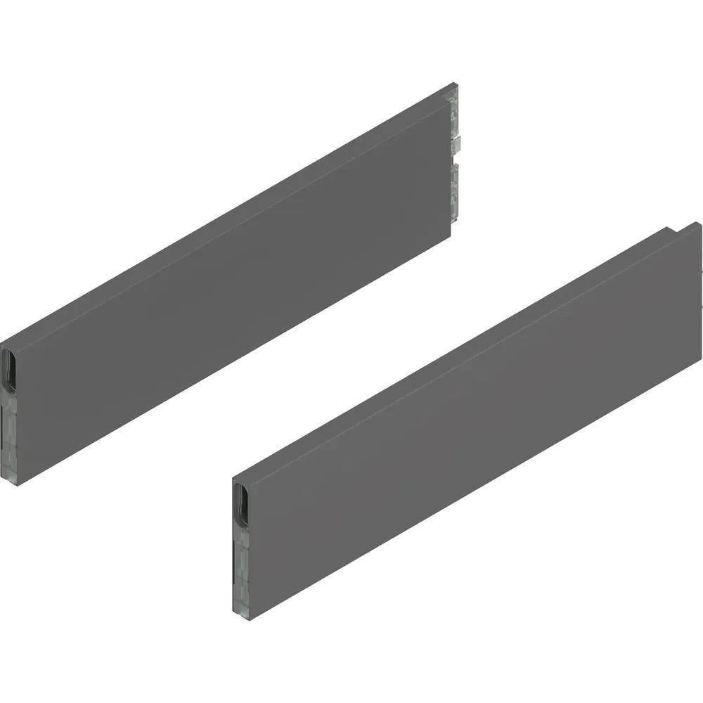 BLUM MERIVOBOX Boxcap Höhe E, NL 400, Oriongrau-matt