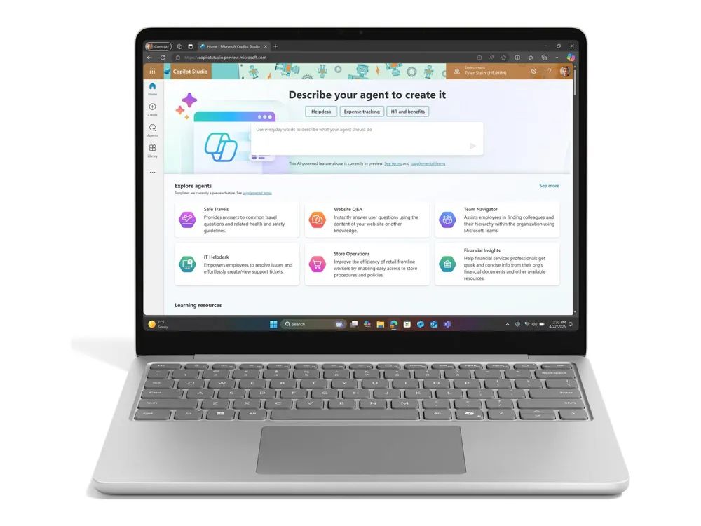 Microsoft Surface Laptop Copilot+ PC for Business - 13-inch - Snapdragon X Plus X1P-42-100 / 3.2 GHz - Win 11 Pro - Qualcomm Adreno - 24 GB RAM - 1 TB SSD - 33 cm (13")