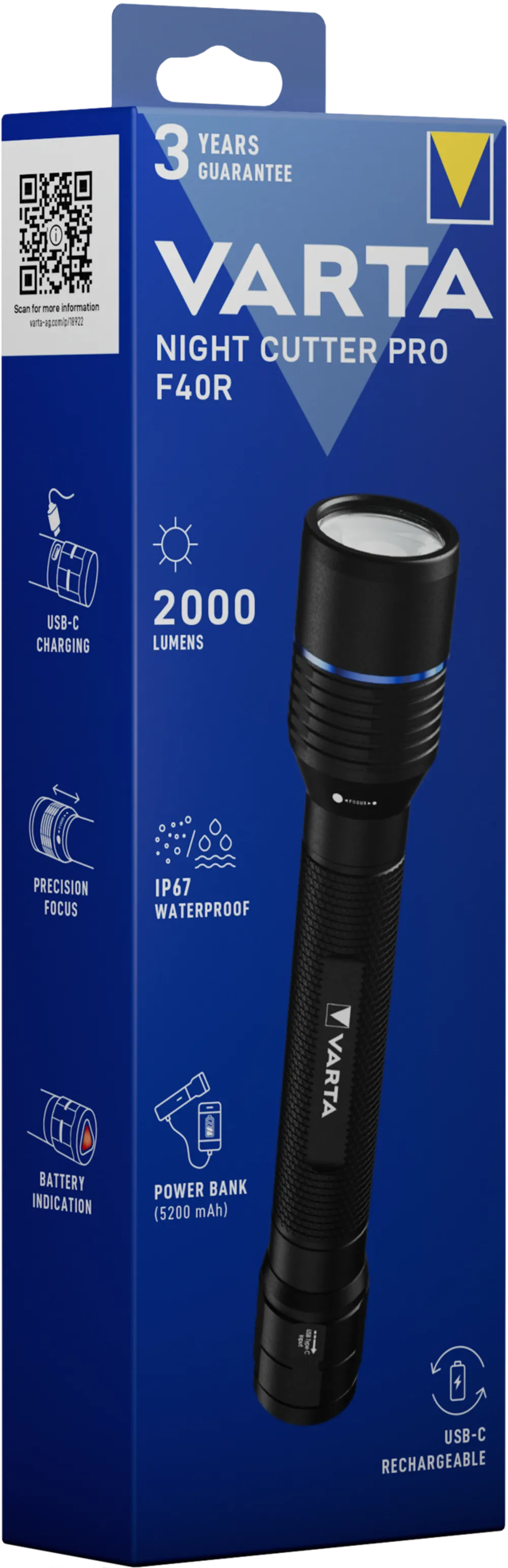 VARTA Night Cutter Pro F40R mit Akku