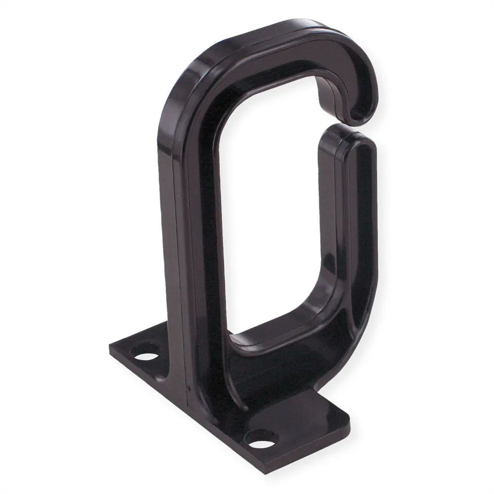 VALUE Kabelöse, 40×80 mm, Kunststoff, schwarz