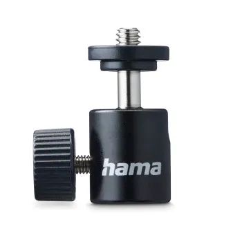 Hama Kugelkopf für Stative, 38 mm Höhe, für 1/4" Gewinde, Ø 20 mm, Schwarz