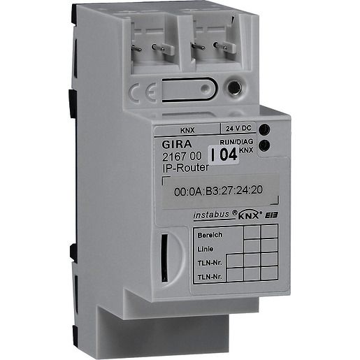 Gira IP-ROUTER KNX/EIB REG / GIRA 21...|216700||4010337084440