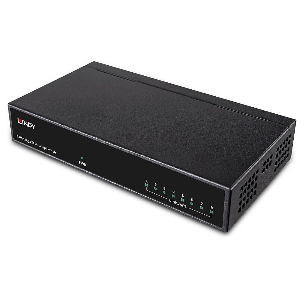 Lindy Gigabit Desktop Switch - Switch - 8 x 10/100/1000