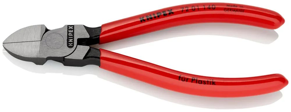 KNIPEX Seitenschneider für Kunststoff mit Kunststoff überzogen 140 mm