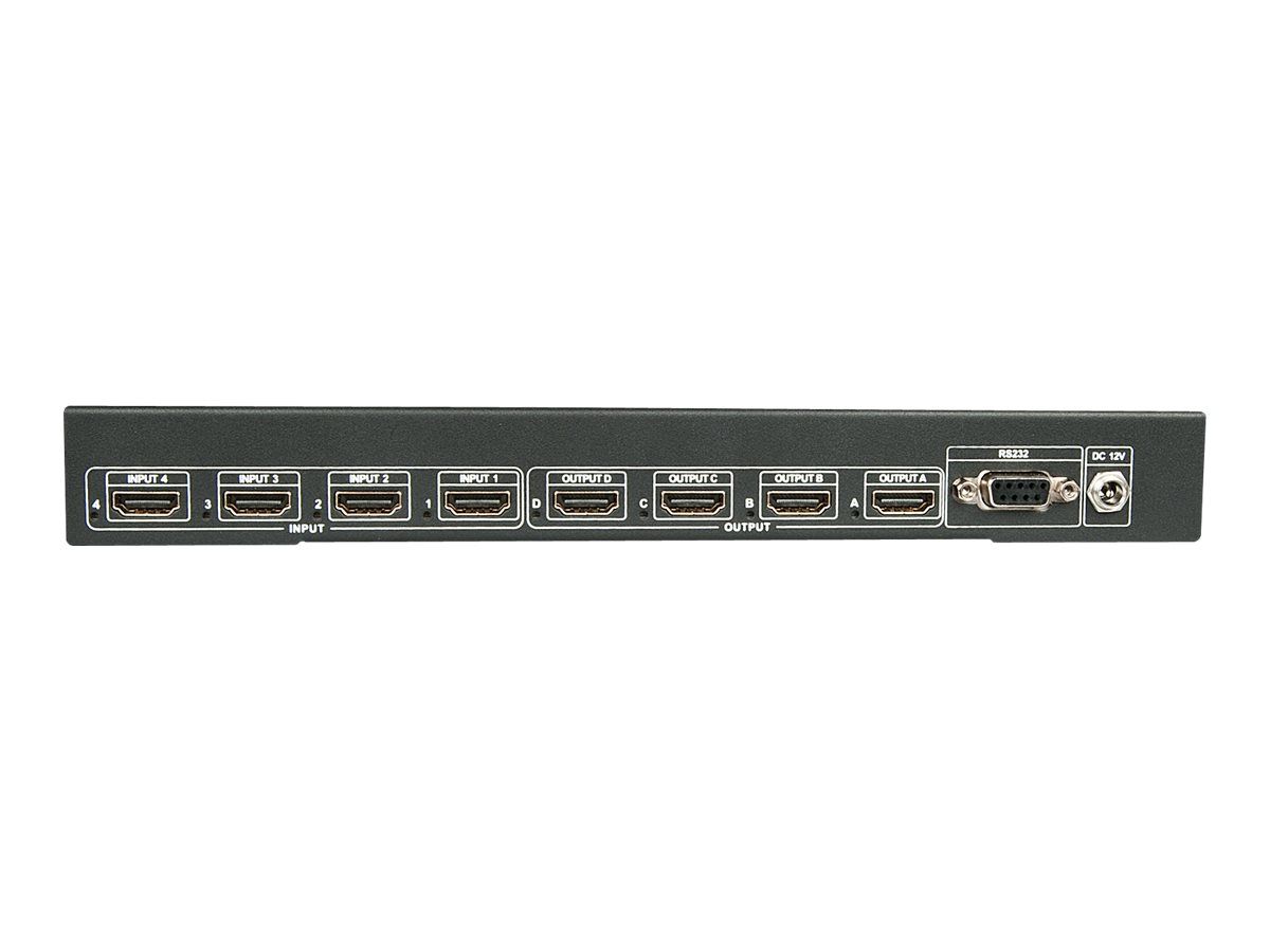 Lindy HDMI 4K UHD 4x4 Matrix - Video/Audio-Schalter
