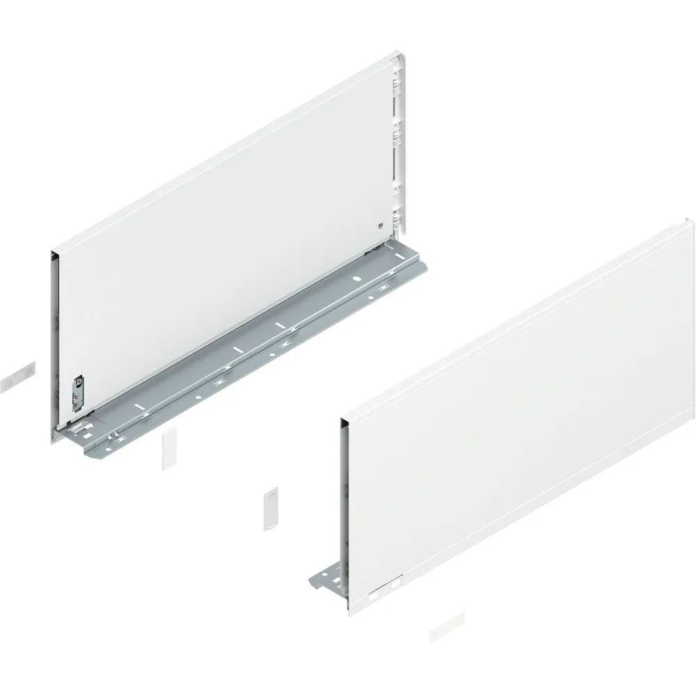 BLUM LEGRABOX pure Zarge Höhe F, NL 500, Seidenweiß-matt