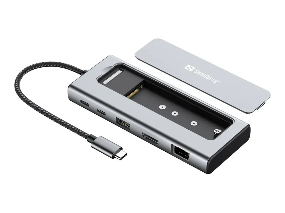 SANDBERG Dockingstation - für Laptop - USB-C