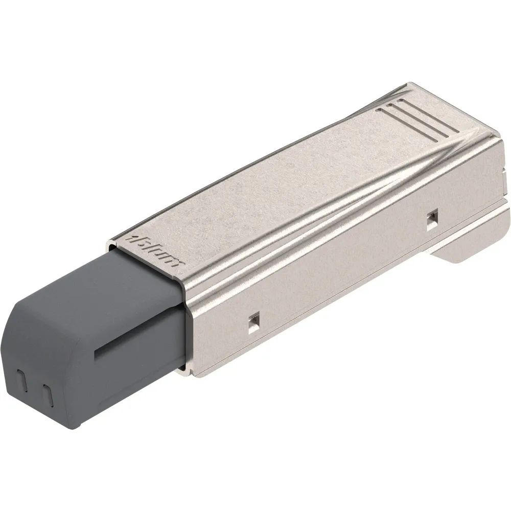 BLUM BLUMOTION 973A, Aufsteckteil-Scharnier gerader Bandarm, Stahl vernickelt