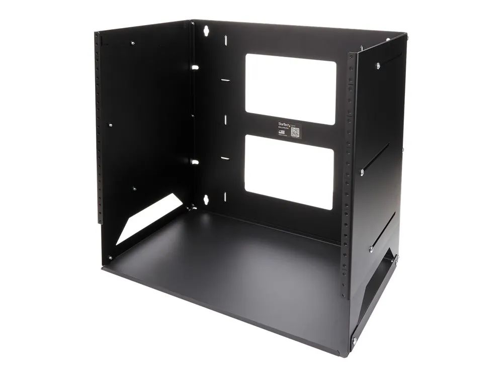 StarTech.com Wandmontage Server Rack mit Fachboden - 4HE - Anpassbar von 30,5 cm - 45,7cm - Rack (Wandbefestigung)