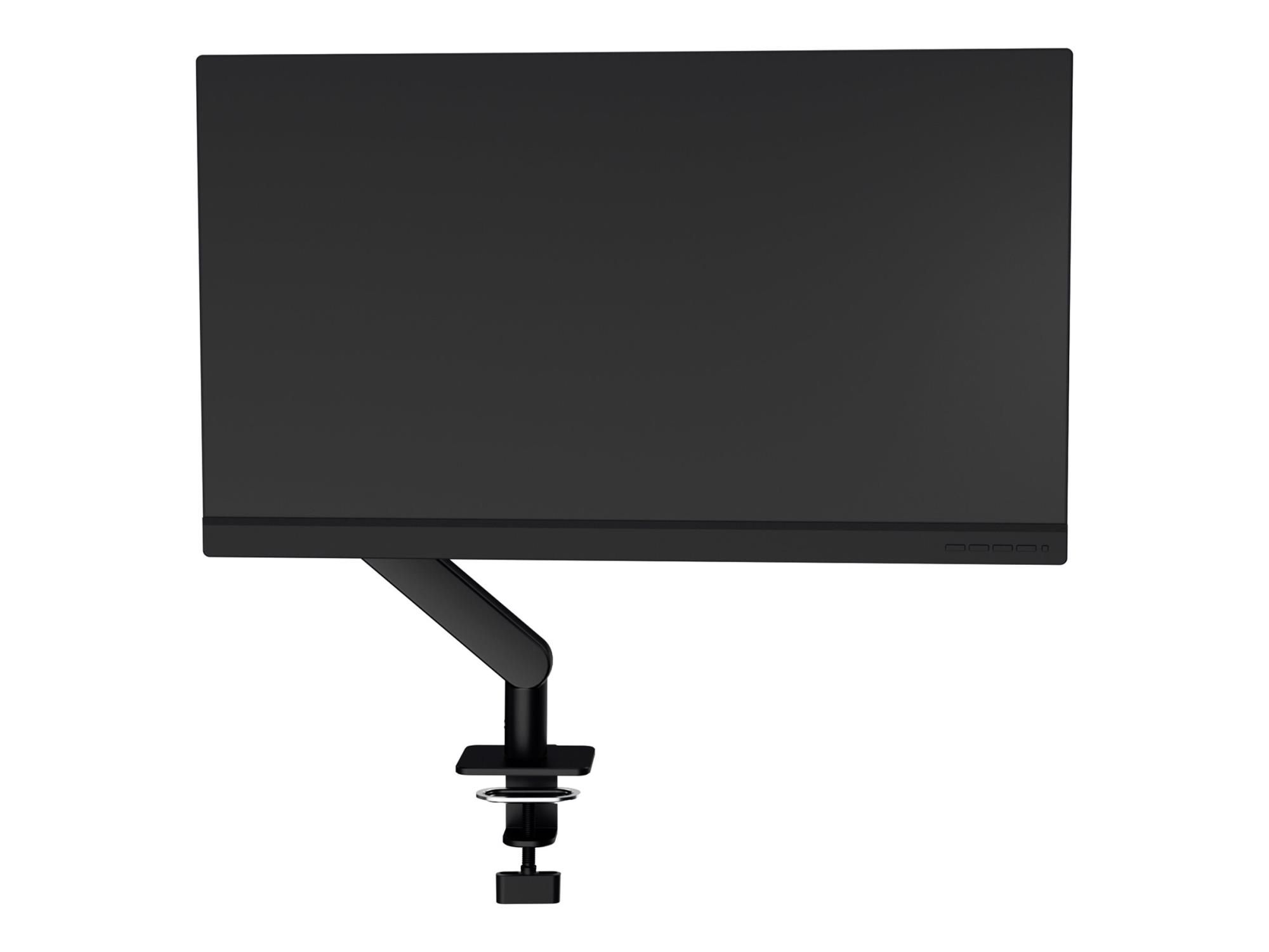AOC AM400B - Befestigungskit (Monitorarm, Klemmmontagesockel, Tischplattenbohrung, Gasfeder) - einstellbarer Arm - für Flachbildschirm - Aluminiumlegierung - Schwarz - Bildschirmgröße: 43.18-86.36 cm (17"-34")