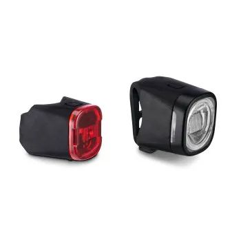 Hama Fahrradlicht-Set, Front- und Rücklicht, LED, Akku, USB-C, StVZO-zugelassen