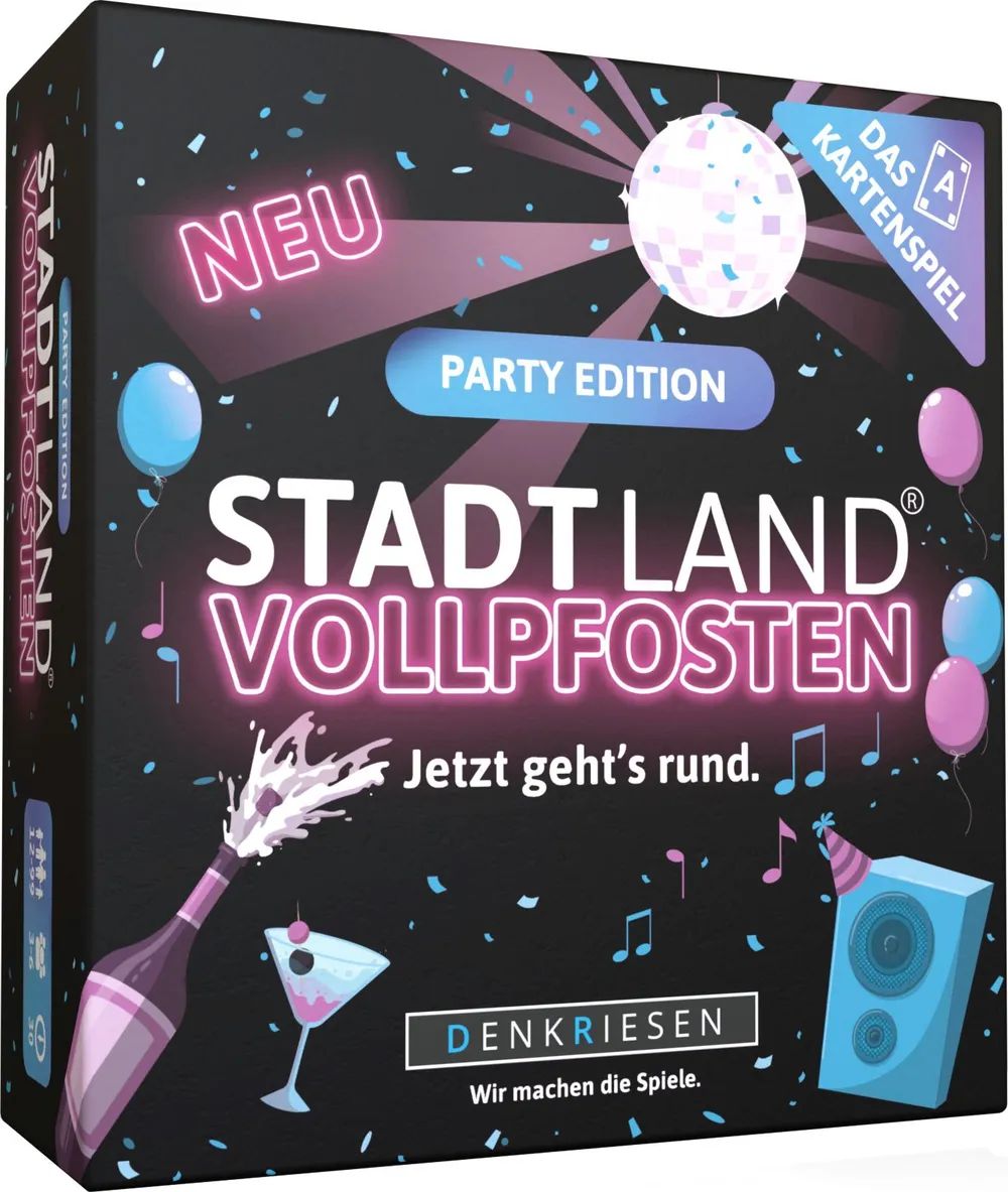 D & R Denkriesen GmbH STADT LAND VOLLPFOSTEN Party Kartenspiel